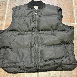 ~~Vintage Walls Vest Men's L/XL Black Quilted Down Insulated Blizzard Pruf..VERY